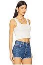 view 2 of 4 Ravi Ribbed Tank in Whisper White