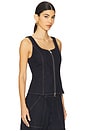 view 2 of 4 Gili Zip Tank in Undone Look Denim
