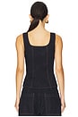view 3 of 4 Gili Zip Tank in Undone Look Denim