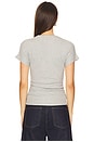 view 3 of 4 Dani Short Sleeve Top in Heather Grey