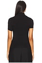 view 3 of 4 Demi Fitted Mock Neck Top in Black