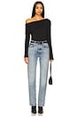 view 4 of 4 Giselle Drop Shoulder Long Sleeve Top in Black