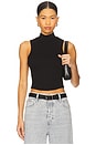 view 1 of 4 Detra Mockneck Tank Top in Black