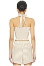 view 3 of 4 LIR 홀터 탑 in Sandbar Stripe