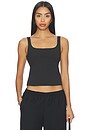 view 1 of 4 Lynne Spandex Jersey Tank in Black