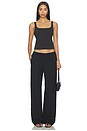 view 4 of 4 Lynne Spandex Jersey Tank in Black