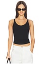 view 1 of 4 CAMISETA TIRANTES ELÁSTICA GIL in Black