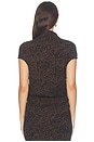 view 4 of 4 Isla Top in Chocolate Python