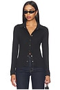 view 1 of 4 Selene Collared Top in Black