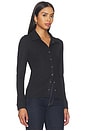 view 2 of 4 Selene Collared Top in Black