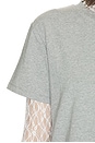 view 6 of 5 Mirage Lace Two Piece Long Sleeve Top in Heather Grey