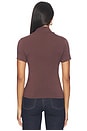 view 4 of 4 Demi Fitted Mock Neck Top in French Roast