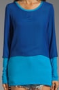 view 3 of 3 Naverone Top in Azul/Navy in Azul & Navy