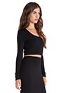 view 2 of 5 Glasson Crop Top in Black