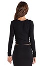 view 3 of 5 Glasson Crop Top in Black
