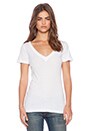 view 1 of 3 Deep V Tee in White