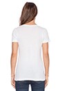 view 3 of 3 Deep V Tee in White