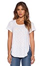view 2 of 3 Curved Tee in White