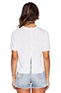 view 3 of 3 Cut Out Crop Tee in White
