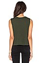 view 3 of 3 Muscle Cape Tank in Army