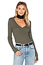 view 1 of 5 Sloane Deep V Top in Army