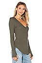 view 2 of 5 Sloane Deep V Top in Army