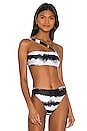 view 1 of 4 Safari Bandeau Bikini Top in Black Sand Tie Dye