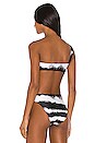 view 3 of 4 Safari Bandeau Bikini Top in Black Sand Tie Dye