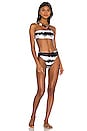 view 4 of 4 Safari Bandeau Bikini Top in Black Sand Tie Dye
