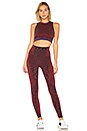 view 4 of 4 Resistance Legging in Burgundy Marl