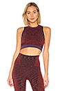 view 1 of 4 Space Crop Top in Burgundy Marl