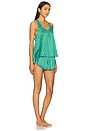 view 2 of 4 Washable Silk Tulip Back Set in Halcyon Stripe