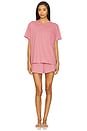 view 1 of 3 CAMISETA CORTA CONJUNTO ORGANIC PIMA in Clarion Rose