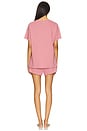 view 3 of 3 CAMISETA CORTA CONJUNTO ORGANIC PIMA in Clarion Rose