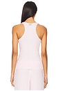 view 3 of 4 Curved Hem Tank in Melody Pink