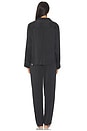 view 3 of 3 Washable Silk Long Sleeve Pant Set in Immersed Black