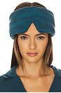 view 1 of 3 Washable Silk Sleep Mask in Piquant Teal