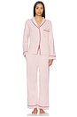 view 1 of 4 PYJAMA in Delicate Pink & Pomegranate Jewel