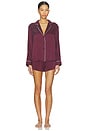 view 1 of 4 PYJAMA in Vintage Merlot & Frosted Lagoon