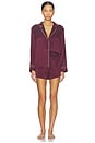 view 4 of 4 PYJAMA in Vintage Merlot & Frosted Lagoon