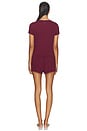 view 3 of 3 Rib Tee Short Set in Calliope Wine
