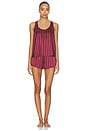 view 1 of 4 CONJUNTO PIJAMA in Currant Veil Stripe
