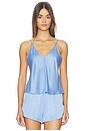 view 1 of 4 Ladder Stitch Cami Top in Half-light Periwinkle