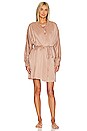 view 2 of 4 Washable Silk Robe in Otium Tan