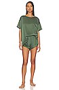view 1 of 3 Washable Silk Tee Set in Drowsy Olive