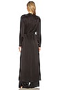 view 4 of 4 Washable Silk Long Robe in Immersed Black