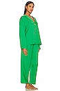 view 2 of 3 Washable Silk Long Sleeve Pant Set in Glade Green