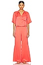 view 1 of 3 Washable Silk High Rise Pant Set in Outro Coral