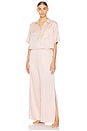 view 1 of 4 Washable Silk High Rise Pant Set in Delicate Pink