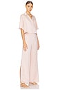 view 3 of 4 Washable Silk High Rise Pant Set in Delicate Pink